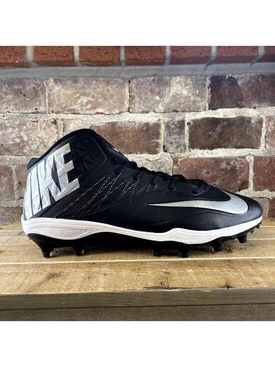 NWOB Nike Zoom Code Elite 3/4 Black Football Cleats Shoes Size 18 (603368-002) main image 7